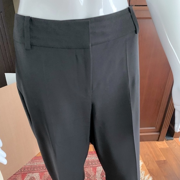 Talbots black 87% fine wool 2 Pc pants suit short blazer & straight pants US 8 - Picture 6 of 16